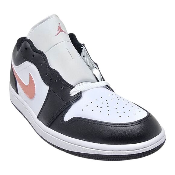 Nike Air Jordan 1 Low White Black Rust Pink 553558-165 Sneakers Men's Size 11.5 - Picture 7 of 9